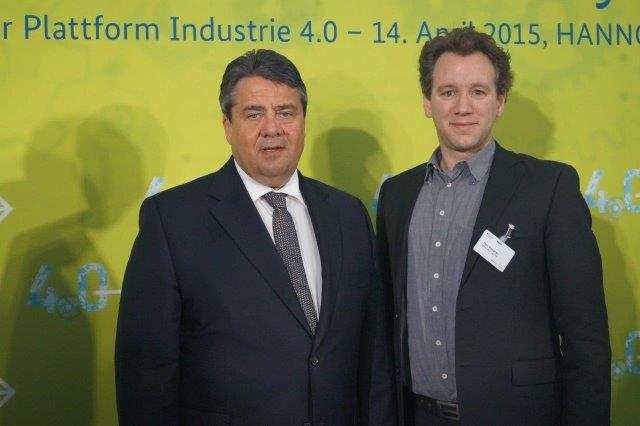 Thilo Schneider und Sigmar Gabriel
