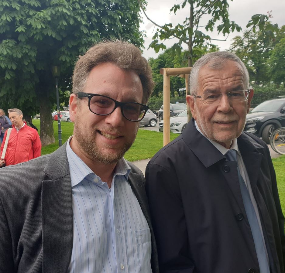 Thilo Schneider, Alexander Van der Bellen - Staatsbesuch in Österreich