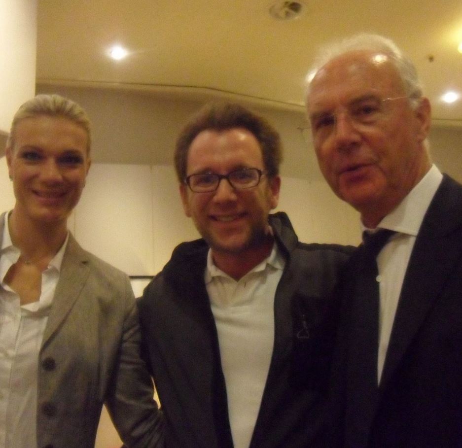 auf dem Bild: Maria Riesch, Thilo Schneider, Franz Beckenbauer